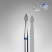 STALEKS EXPERT Elmas freze, sivri tomurcuk, mavi, çap 1,8 mm, çalışma kısmı 4 mm