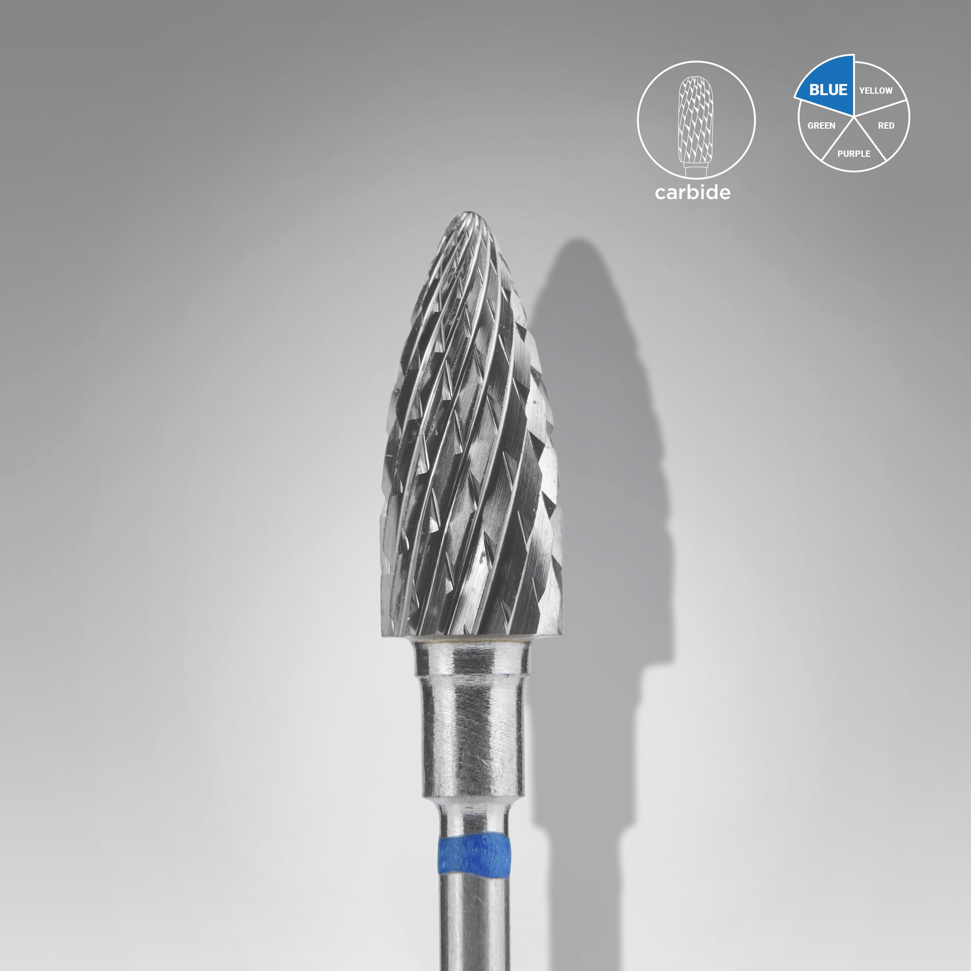 STALEKS EXPERT Fresa de carburo duro «cono» azul, diámetro 6 mm, parte de trabajo 14 mm