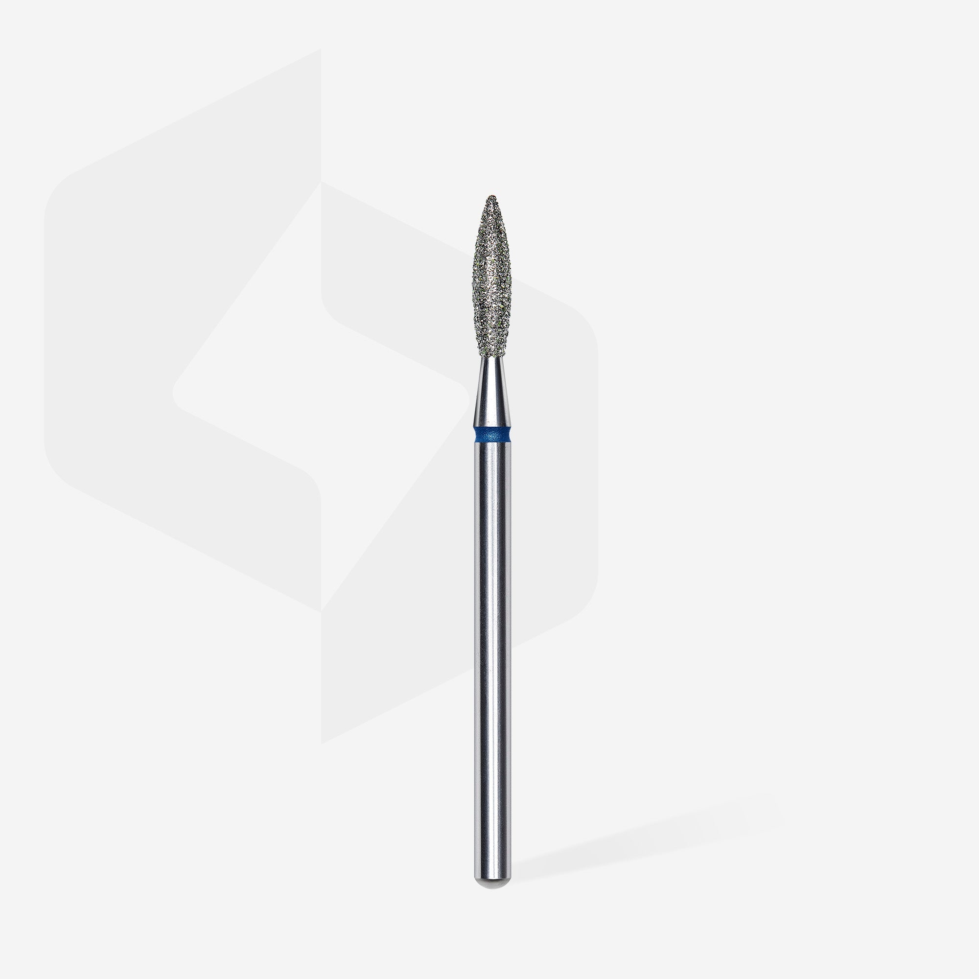 STALEKS EXPERT Diamond nail drill bit flame blue, head diameter 2,3 mm, working part 10 mm
