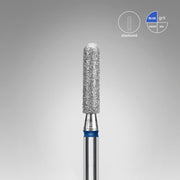STALEKS EXPERT Diamond nail drill bit rounded cylinder blue, head diameter 2,5 mm, working part 10 mm
