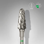 STALEKS EXPERT Sert alaşım kesik koni freze, yeşil, çap 6 mm, çalışma kısmı 14 mm