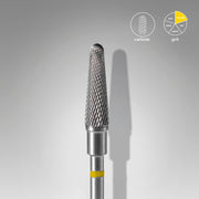 STALEKS EXPERT Sert alaşım kesik koni freze, sarı, çap 4 mm, çalışma kısmı 13 mm