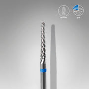 STALEKS EXPERT Sert alaşım koni freze, mavi, çap 2,3 mm, çalışma kısmı 14 mm