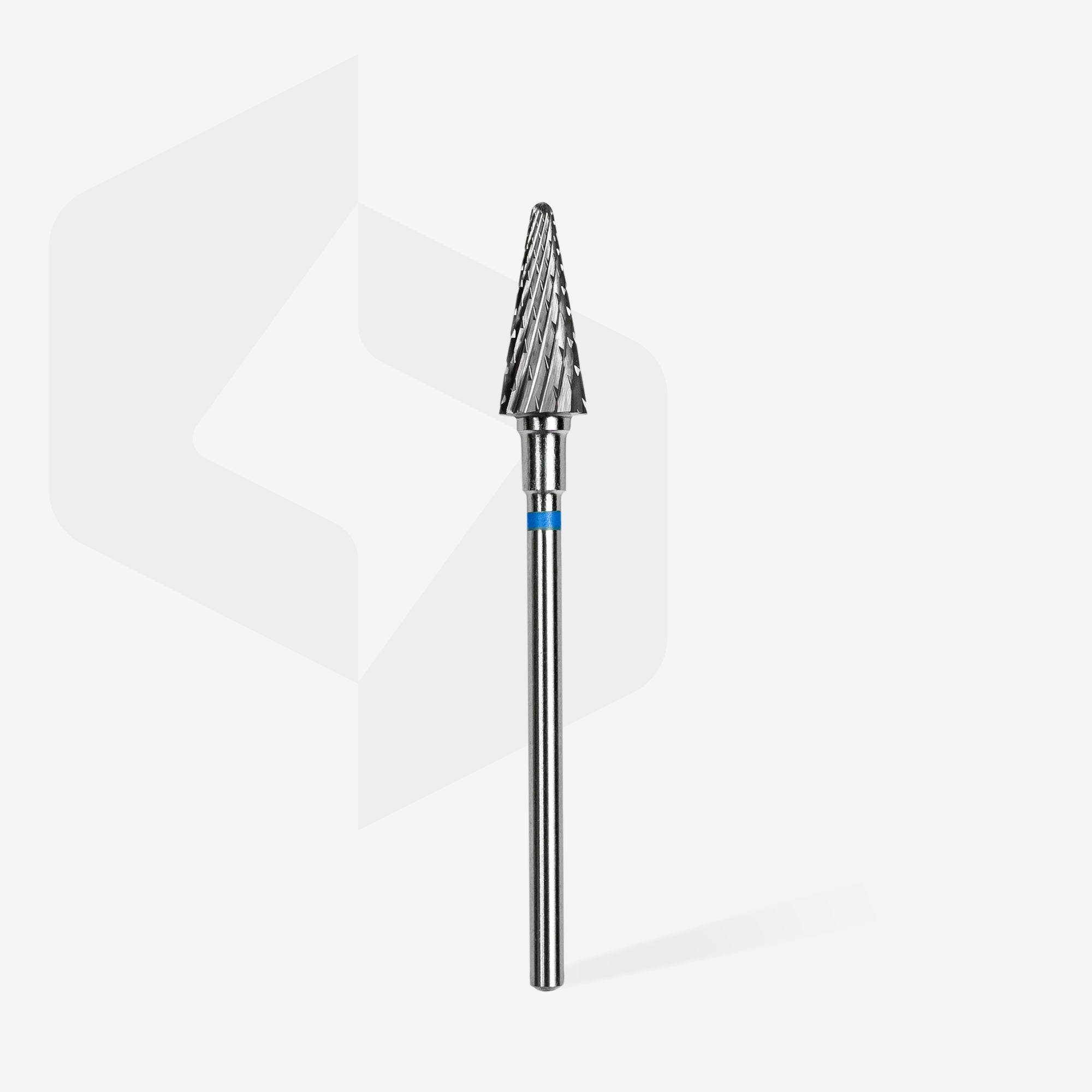STALEKS EXPERT Fresa de metal duro «cono» azul, diámetro 6 mm, parte de trabajo 14 mm