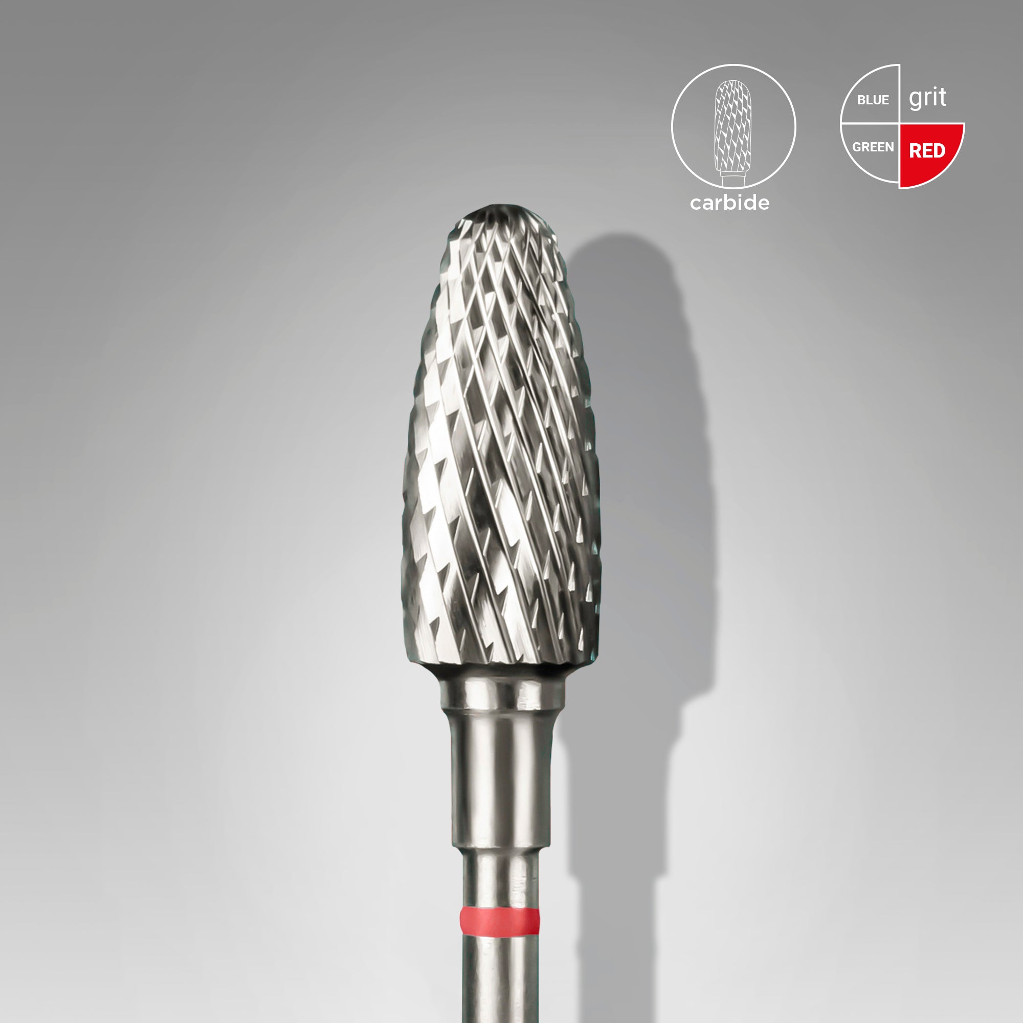 STALEKS EXPERT Freza din carbură „porumb” roșie, diametru 6 mm, partea activă 14 mm