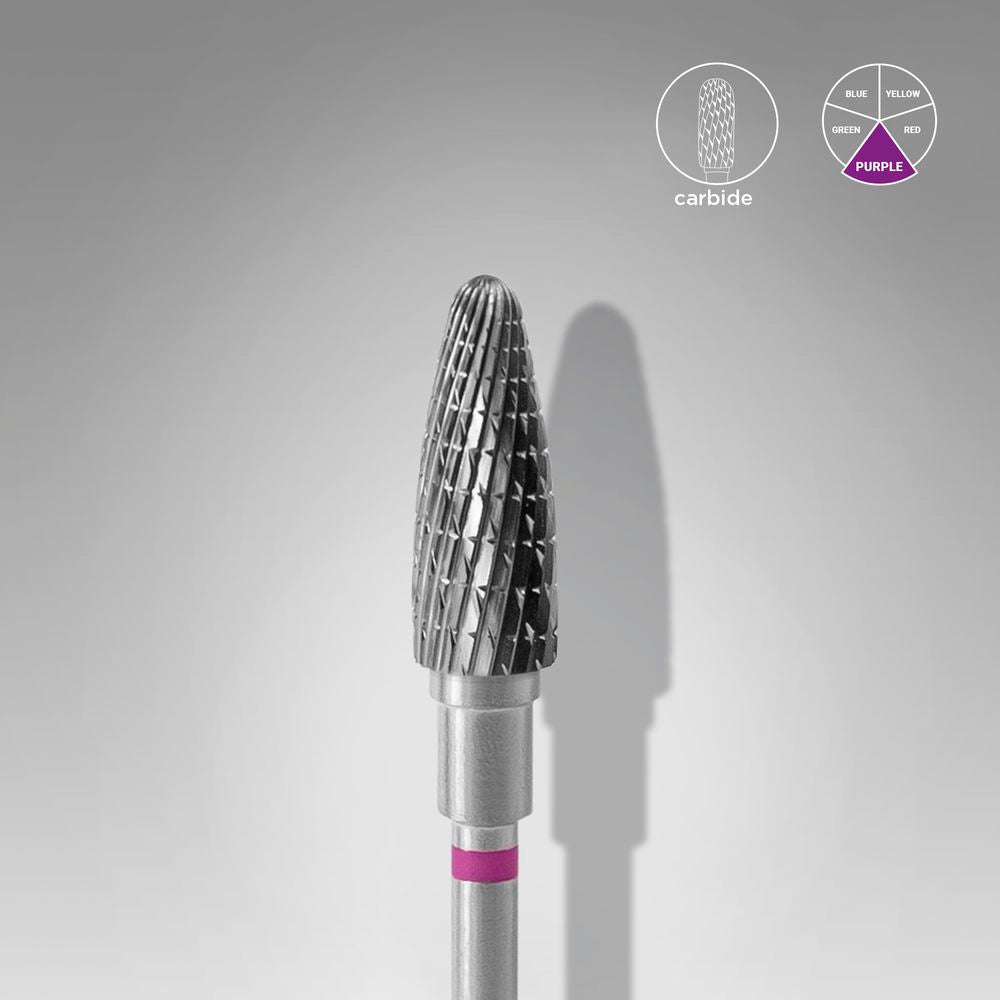 STALEKS EXPERT Freza din carbură «porumb» violetă, diametru 5 mm, partea activă 13 mm