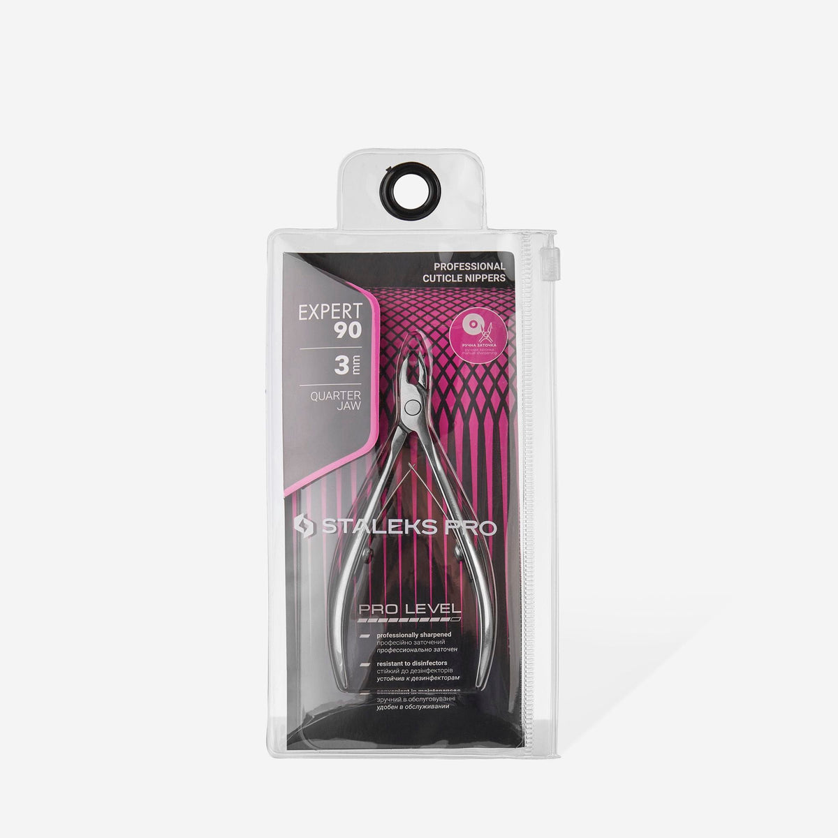 STALEKS EXPERT 90 Professionelle Nagelhautzange, 3 mm