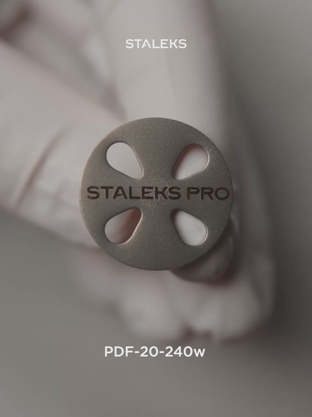 Load Video: STALEKS EXPERT 20 PODODISC M Adhesive files for pedicure disc, 240 grit 20 mm (50 pcs)
