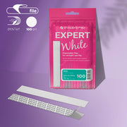 Limas desechables blancas para lima recta Staleks Pro Expert 22 grano 100 (50 piezas)