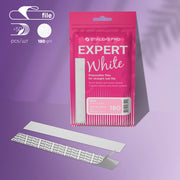 Lixas descartáveis brancas para lima reta Staleks Pro Expert 22, 180 grit (50 unidades)