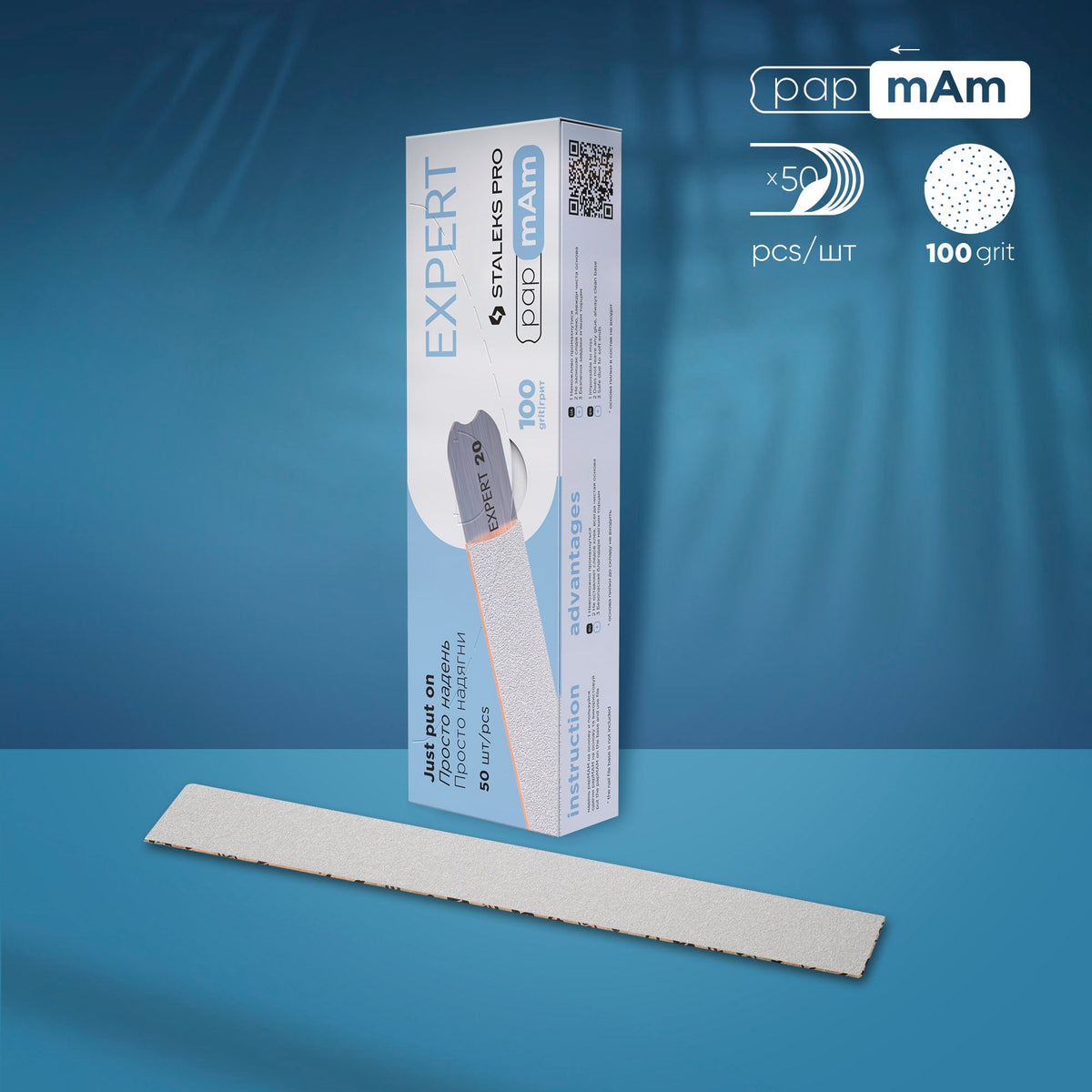 STALEKS EXPERT 20 papmAm Pile pentru pilire directă, 100 grit (50 buc.)