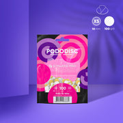 STALEKS EXPERT 10 PODODISC XS Κολλητικά φύλλα για δίσκο πεντικιούρ σε μαλακή βάση, 100 γκριτ 10 mm (50 τεμ.)