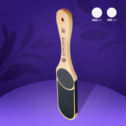 STALEKS BEAUTY & CARE 10 TYPE 3 Zweiseitige Holz-Fußfeile für die Füße, 60/80/100/120 Grit