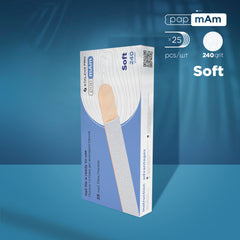 Disposable white files papmAm on soft foam layer and on a wooden base EXPERT 20 (25 pcs)