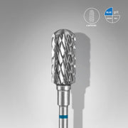STALEKS EXPERT Fresa de metal duro «cilindro redondeado» azul, diámetro 6 mm, parte de trabajo 14 mm