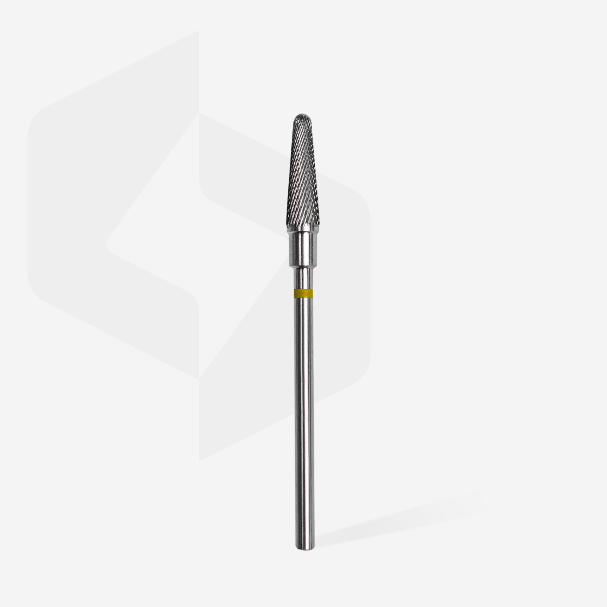 Carbide nail drill bit, "frustum", yellow, head diameter 4 mm / working part 13 mm