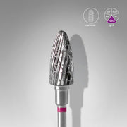 STALEKS EXPERT Karbidová fréza „Kukurica“ fialová, průměr 6 mm, pracovní část 14 mm