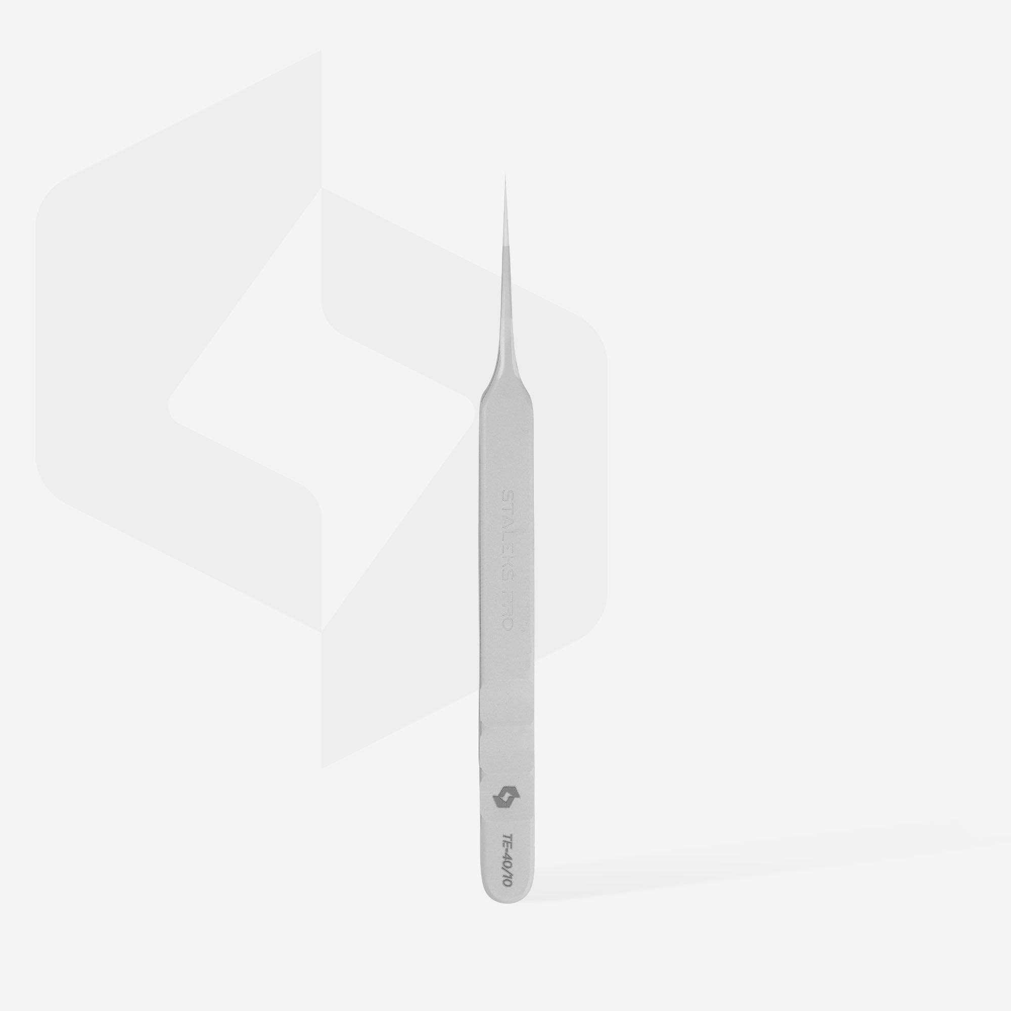 STALEKS EXPERT 40 TYPE 10 Profesionální pinzeta na prodlužování řas, rovná