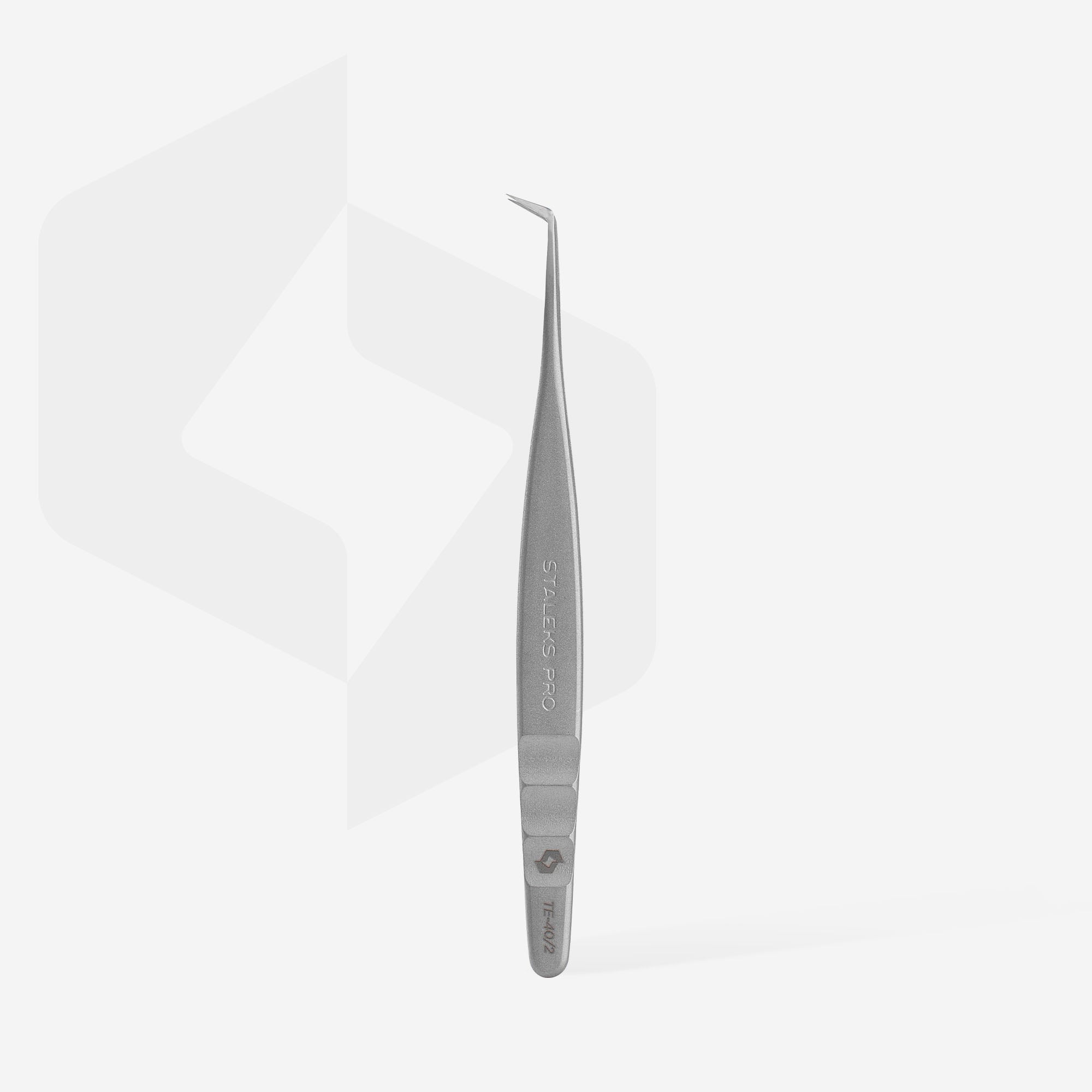 Professional eyelash tweezers EXPERT 40 TYPE 2 (L-shaped,70')