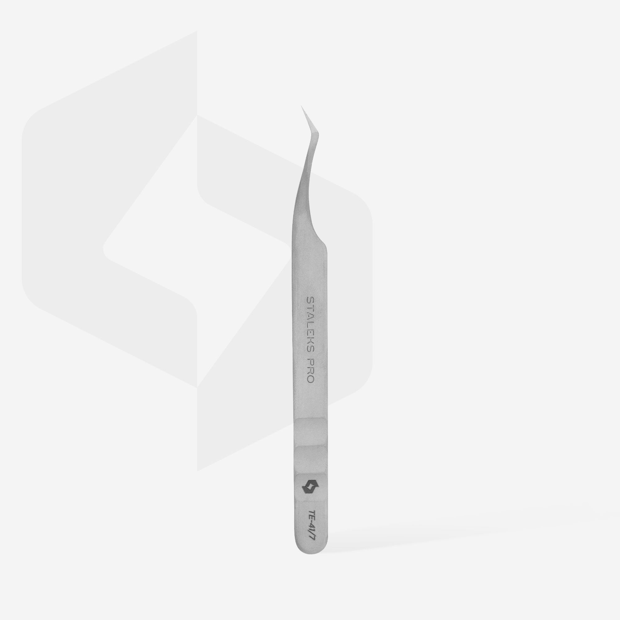 STALEKS EXPERT 41 TYPE 7 Profesionální pinzeta na prodlužování řas, L-tvar, 30°