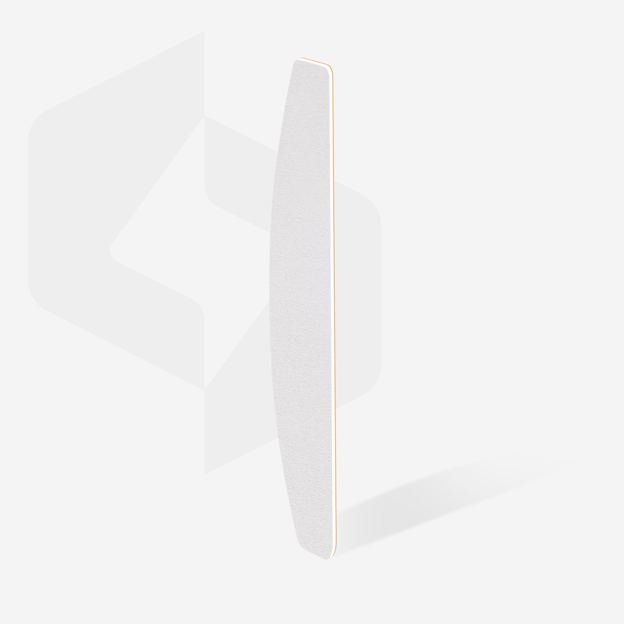 Bílé jednorázové pilníky na nehty s půlměsícovým pilníkem (soft base) EXPERT 40 (30 ks)