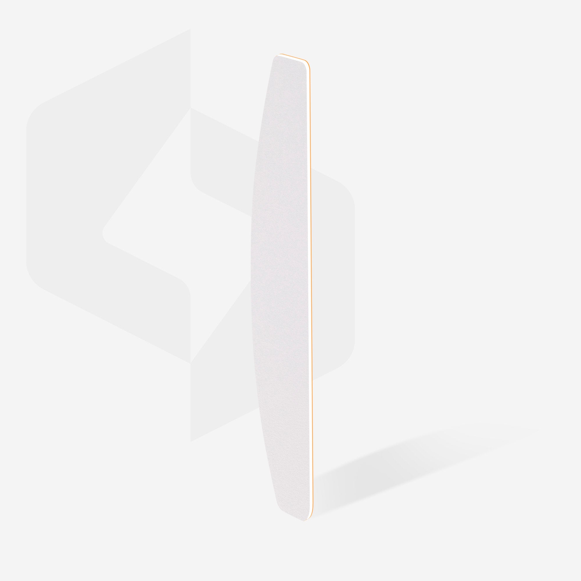 Bílé jednorázové pilníky na nehty s půlměsícovým pilníkem (soft base) EXPERT 40 (30 ks)