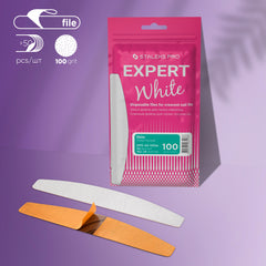 Pile albe de unica folosinta pentru pila de unghii semiluna EXPERT 42 (50 buc)